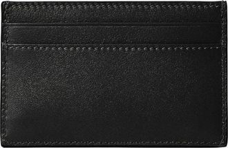 Gucci Mens Leather Card Holder With Clamp Black Calfskin Wallets & Cardholders