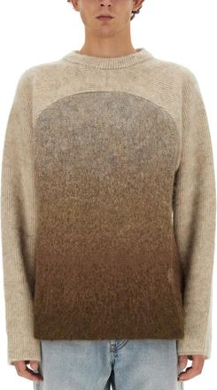ERL Brown Crew Neck Sweaters