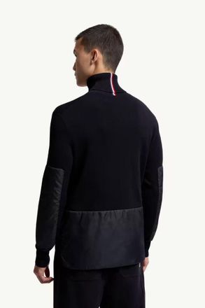 Moncler Padded-Sleeve Sweater - Black
