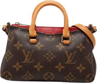 Louis Vuitton Pre-owned Pallas Mini Bag - Dames - Vintage Mini Tas - Bruin - ONE Size - Leer - Vintage