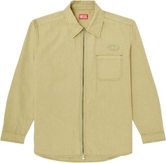Diesel Camicia Ripstop - - Shirts - Uomo - Verde - L