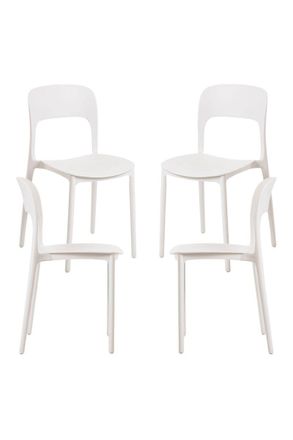 Regalos Miguel Packs Sillas Jard&iacute;n - Pack 4 Sillas Ambiance - Blanco