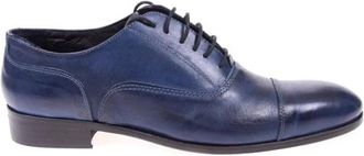 Daniele Alessandrini Schoenen - Heren - Nette schoenen - Blauw - 41 EU - Leer - Schoenen