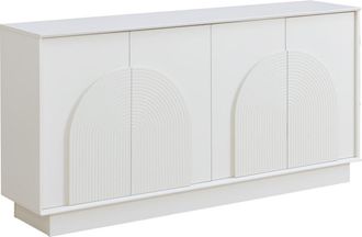 Urban Meuble Aparador tallado en blanco moderno y elegante