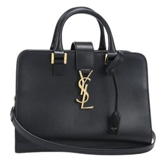Saint Laurent Pre-owned Handbags, female, Black, Size: ONE SIZE Pre-owned Vintage Handbag