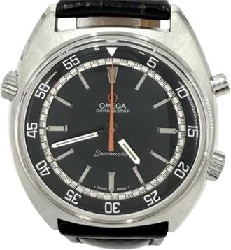 Omega Pre-owned 145.008 Polshorloge - Heren - Vintage Horloges - Zwart - ONE Size - Leer - Vintage