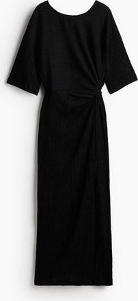H&M Maxikleid mit Twist-Detail - Schwarz