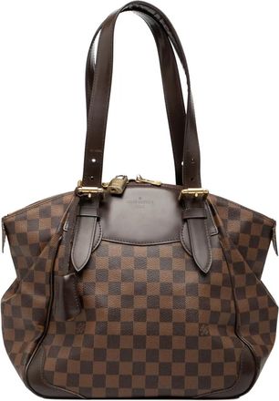 Louis Vuitton Borsa a spalla Verona MM in tela Damier Eb&egrave;ne 2011 - Marrone