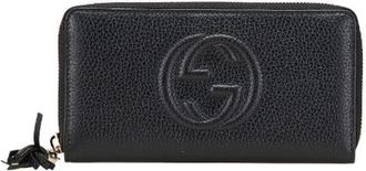 Gucci Pre-owned Wallets, female, Black, Size: ONE SIZE Pre-owned Leather wallets