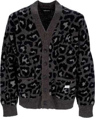 The Hundreds Killer Cardigan - Heren - Vesten - Grijs - M - Wol - Truien & Vesten