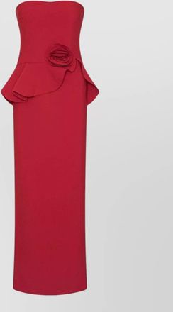 Rotate strapless floral maxi dress