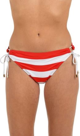 La Blanca Americana Adjustable Loop Bikini Bottoms in Red Multi at Nordstrom, Size 12