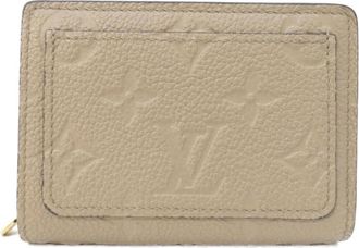 Louis Vuitton Monogram Empreinte Tourterelle Leather Wallet (Bi-Fold) (Pre-Owned)