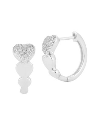 Glaze Jewelry Silver Cz Earrings