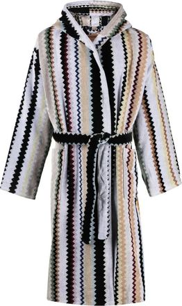 Missoni Home Curt Badjas met Capuchon - Heren - Badjassen - Veelkleurig - S - Katoen - Nachtkleding