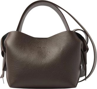 VIA VAI Tassen, Dames, Bruin, ONE Size, Leer, Nodo Fabi bruine crossbody tas
