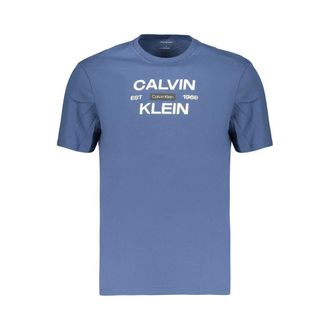Calvin Klein Blauw Katoenen T-Shirt voor heren