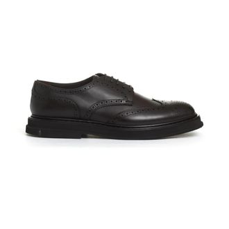 Doucal's Stringata - Heren - Nette schoenen - Bruin - 40 EU - Leer - Schoenen