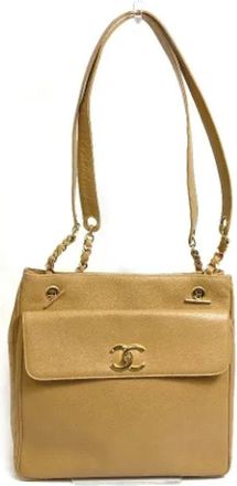 Chanel Pre-owned Fabric chanel-bags - Dames - Vintage Schoudertas - Bruin - ONE Size - Vintage