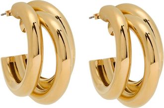 Paco Rabanne Layered Hoop Earrings - Gold - One Size