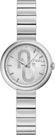Furla Watches, female, Gray, Size: ONE SIZE Stainless Steel Dress Watch