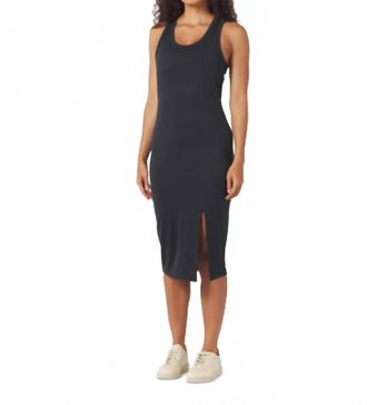 Glyder Breezy Midi Dress In Black Marble
