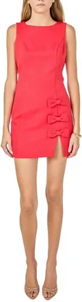 endless rose Bow Detail Sheath Minidress in Red at Nordstrom, Size X-Small
