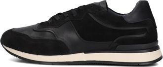 Clay Zwarte Su&egrave;de Heren Sneakers - Heren - Sneakers - Zwart - 43 EU - Su&egrave;de - Schoenen