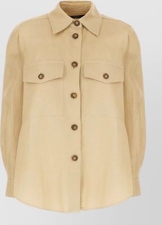 Max Mara linen shirt jacket