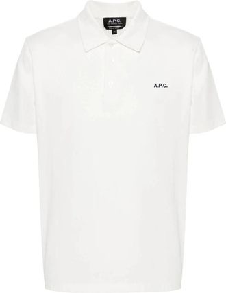 A.P.C. Sweater - Heren - Polos - Wit - XL - Katoen - Tops