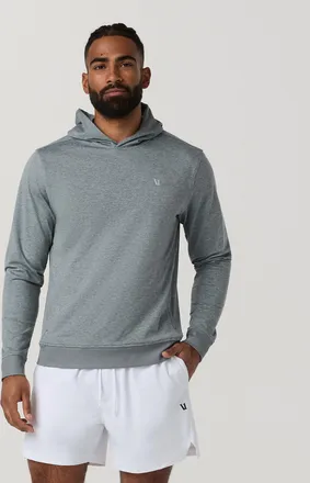 Vuori Clothing Ponto Pullover Hoodie | Foggy Blue Heather | Medium
