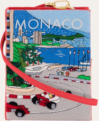 Olympia Le-Tan Monaco Book Clutch Bag with Strap