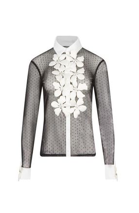 Anne Fontaine Terra Shirt in Black at Nordstrom, Size 38 Eu