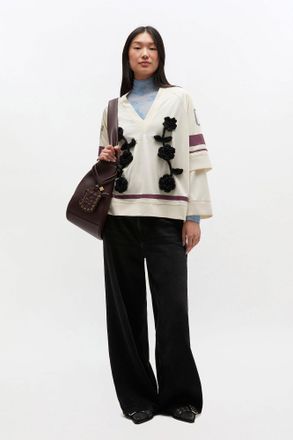 Ganni Black Washed Baggy Jeans - Size 25 Organic Cotton