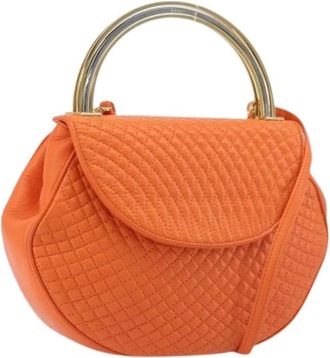 Bally Pre-owned Hand Bag - Dames - Vintage Handtas - Oranje - ONE Size - Leer - Vintage