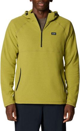 Mountain Hardwear Summit Grid Hoodie in Bright Fatigue at Nordstrom, Size Xx-Large