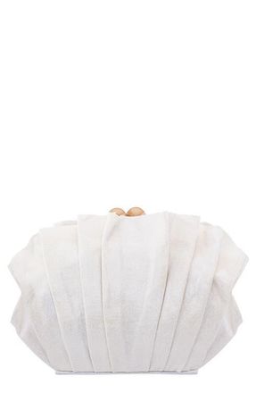 Nina Reef Clutch in Silver at Nordstrom