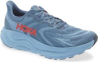Hoka One One Arahi 8 Stability Running Shoe in Thunder Cloud /Vermillion at Nordstrom, Size 8.5