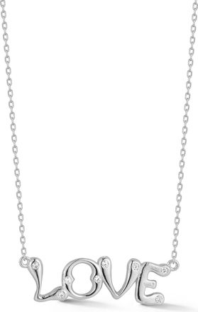 Glaze Jewelry Sterling Silver Groovy Love Necklace
