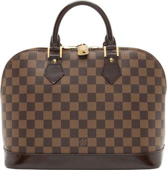Louis Vuitton Vintage Damier Ebene Alma Pm Satchel (Authentic Pre-Loved)