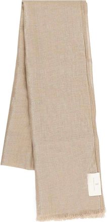 Brunello Cucinelli Lurex linen scarf