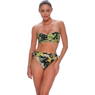 Sunsets Loretta Bandeau Bikini Swimsuit Top - D Cup in Night Bloom at Nordstrom, Size 38