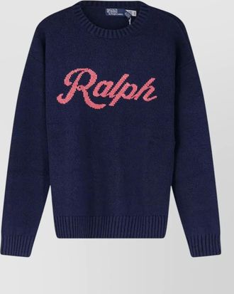 Polo Ralph Lauren cotton linen blend crewneck cable sweater