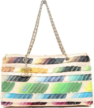 Chanel Multi-Color Canvas Tote Bag (Pre-Owned)