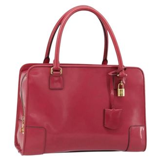 Loewe Amazona Patent Pink Patent_Leather Handbag (Pre-Owned)