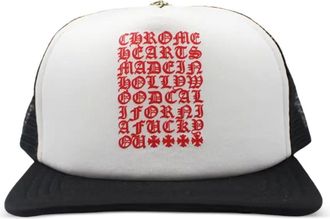 Chrome Hearts Eyechart trucker hat - Black