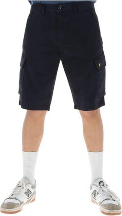 Lyle & Scott Wembley Cargo Short - Heren - Korte Broeken - Blauw - W32 - Katoen - Korte Broeken