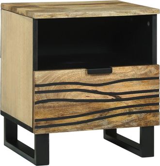 vidaXL Bedside Cabinet Brown 40 x 33 x 46 cm Solid mango wood Vidaxl
