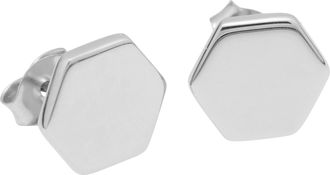 Firetti Paar Ohrstecker »Schmuck Geschenk Ohrschmuck Sechseck« Made in Germany