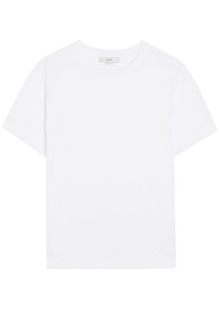 Vince Crew-neck Cotton T-shirt - White - XL (UK16 / XL)
